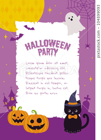 Halloween cute background illustration 104899093
