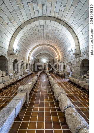Interior of the monastery of Oseira at Ourense, Galicia, Spain 104899319