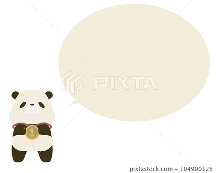 金牌熊貓。與講話泡泡 金牌熊貓。與講話泡泡 104900125