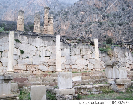 Archaeological site of Delphi in Greece Archaeological site of Delphi in Greece 104902624