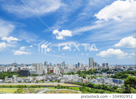 Full view of Sendai City Full view of Sendai City from Aoba Castle Full view of Sendai City Full view of Sendai City from Aoba Castle 104902952
