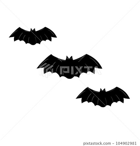 A group of bat, Halloween illustration, pNG. 104902981