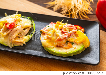 西葫蘆披薩風格 西葫蘆披薩風格 104903214