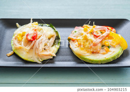 西葫蘆披薩風格 104903215