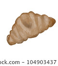 A croissant, illustration, element, PNG. 104903437