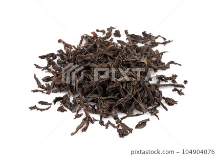 Black tea isolated on white Black tea isolated on white 104904076