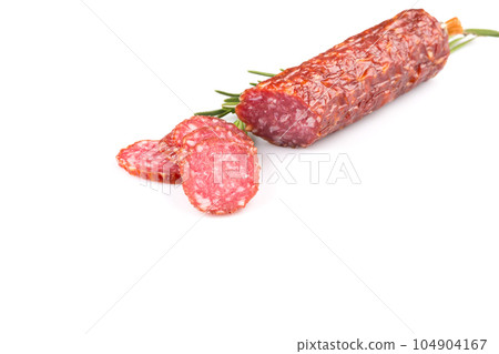 sliced salami 104904167