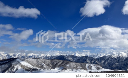 Kagura ski resort slope scenery Kagura ski resort slope scenery 104904831