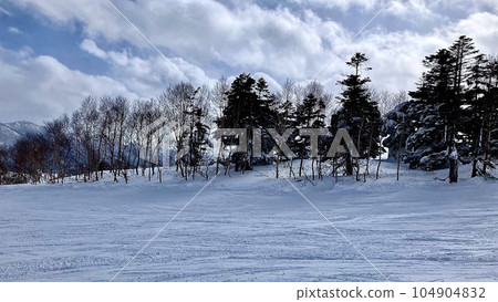 Kagura ski resort slope scenery Kagura ski resort slope scenery 104904832