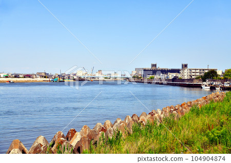 江戶川第一橋/從下游眺望舊江戶川（千葉縣浦安市）[2023年6月] 104904874