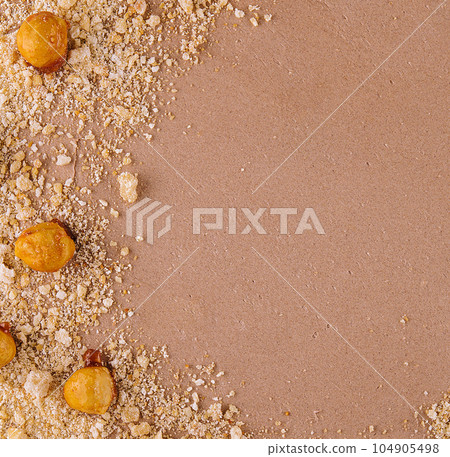 Kiev cake with walnuts on top view 104905498