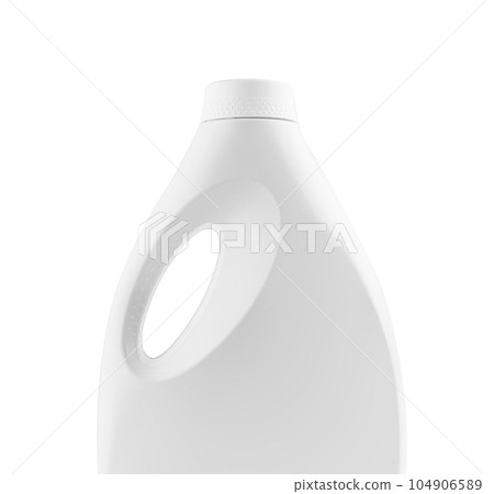 Plastic detergent container isolated on white background Plastic detergent container isolated on white background 104906589