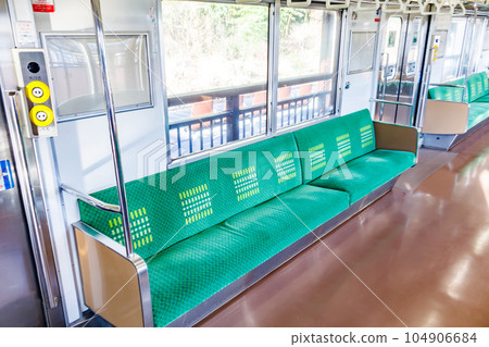 [Image material] Inside the train (JR Senseki Line) 104906684
