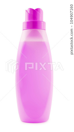 Pink shampoo bottle isolated on white Pink shampoo bottle isolated on white 104907160