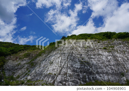 阿武隈洞石灰岩壁 阿武隈洞石灰岩壁 104908901