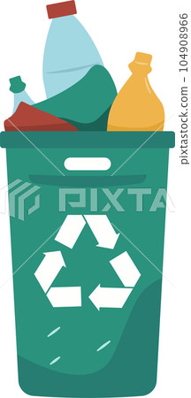 Recycle Bin Illustration, Sustainable Waste Management, Eco-Friendly Recycling and Conservation Recycle Bin Illustration, Sustainable Waste Management, Eco-Friendly Recycling and Conservation 104908966
