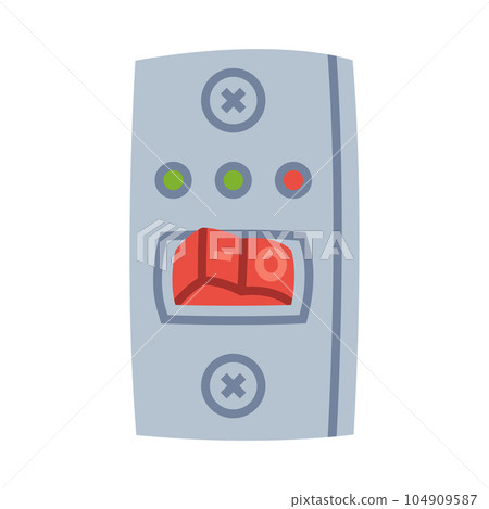 Power Switch as Personal Computer Accessory and Component for Repair Vector Illustration Power Switch as Personal Computer Accessory and Component for Repair Vector Illustration 104909587