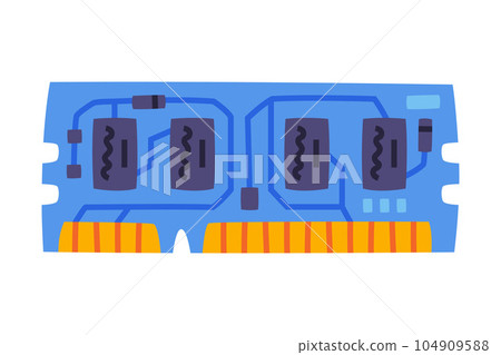 Random-access Memory as Personal Computer Accessory and Component for Repair Vector Illustration Random-access Memory as Personal Computer Accessory and Component for Repair Vector Illustration 104909588