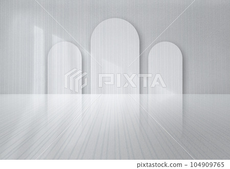 人造抽象線條紋理室內空間與光影 104909765