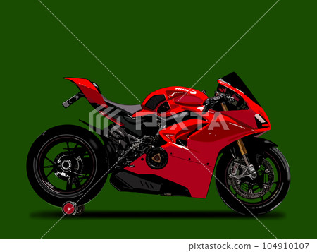 red motorcycle red motorcycle 104910107