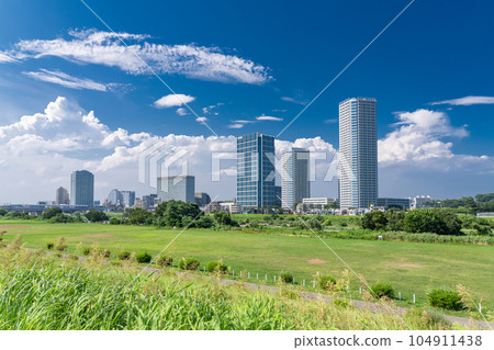 "Tokyo" The cityscape of Futako Tamagawa and the scenery of the tower apartment 104911438