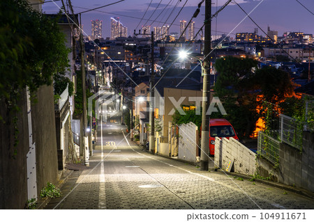 《Tokyo》Musashi Kosugi tower apartment group on the slopes of the city 104911671