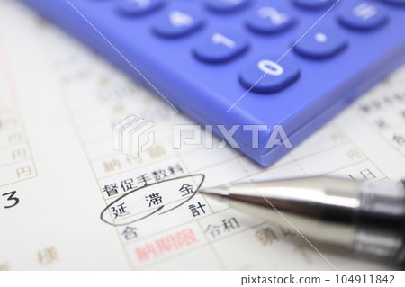 納稅單上催款費和滯納金的輸入字段 納稅單上催款費和滯納金的輸入字段 104911842