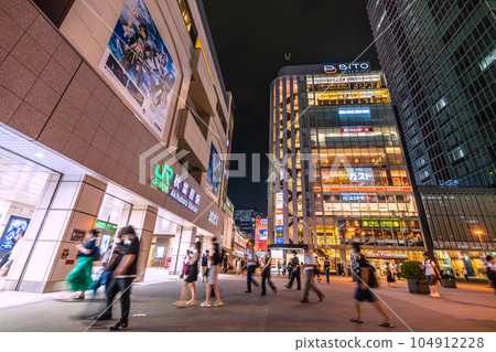 Tokyo cityscape in Japan July. View of Akihabara Station and "BiTO AKIBA PLAZA" in front of the station = 10 days 104912228