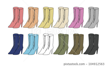 靴子插圖集 104912563