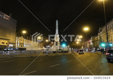 Restauradores Square in Lisbon, the capital of Portugal (Lisboa in Portugal) 104913424