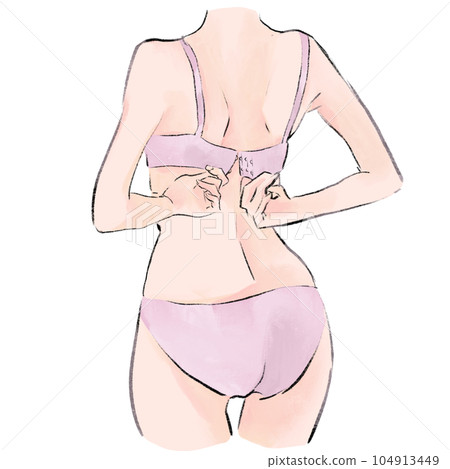 只把胸罩從身後解開的女人 只把胸罩從身後解開的女人 104913449