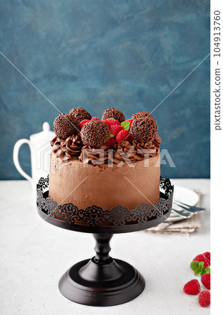 Chocolate coffee cake 104913760