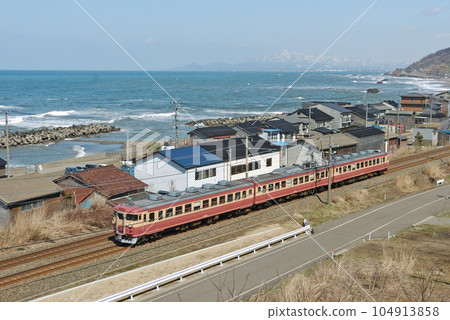 Hokuriku Main Line Tanihama - Arimagawa JR West 475 series A16 formation (Kanazawa) Hokuriku Main Line Tanihama - Arimagawa JR West 475 series A16 formation (Kanazawa) 104913858