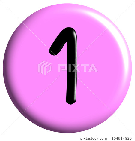 Number 1 icon  104914826
