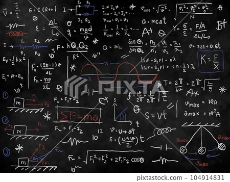 abstract blocks of mathematical formulas abstract blocks of mathematical formulas 104914831