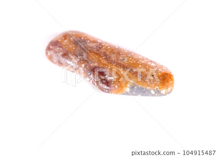 Macro mineral stone jasper on a white background 104915487