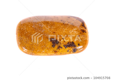 Macro mineral stone jasper on a white background 104915708