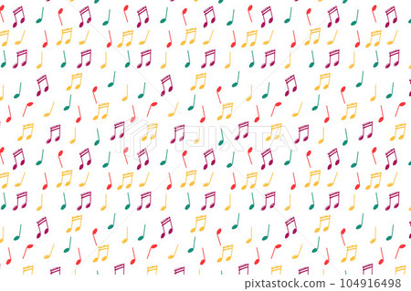 A pattern of music notes, treble clef notes. Musical theory. A pattern of music notes, treble clef notes. Musical theory. 104916498