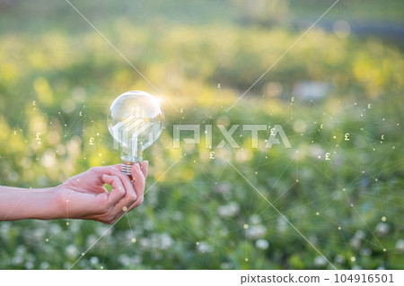Concept of new ideas for electronic pound. 104916501