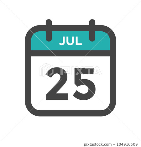 July 25 Calendar Day or Calender Date for Deadlines or Appointment July 25 Calendar Day or Calender Date for Deadlines or Appointment 104916509