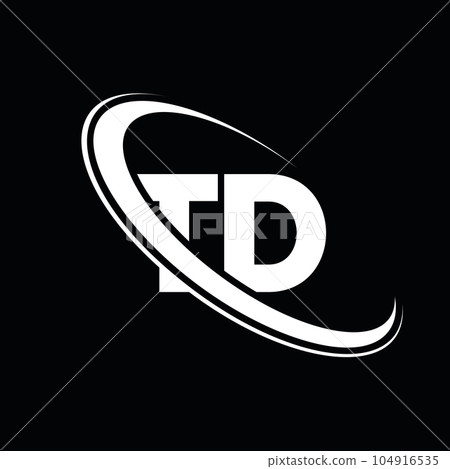 Letter TD logo design vector Stock Vector | Adobe Stock