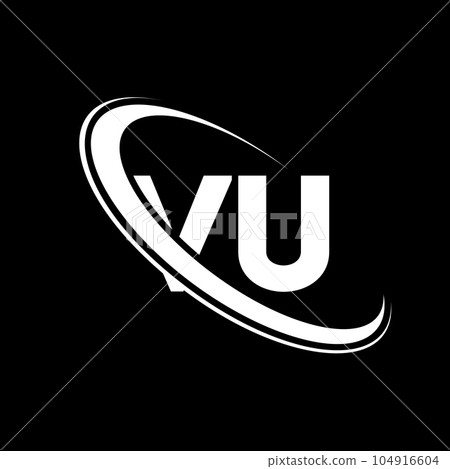 VU logo. V U design. White VU letter. VU/V U letter logo design. Initial letter VU linked circle uppercase monogram logo. VU logo. V U design. White VU letter. VU/V U letter logo design. Initial letter VU linked circle uppercase monogram logo. 104916604