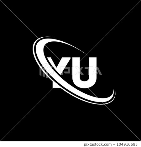 YU logo. Y U design. White YU letter. YU/Y U letter logo design. Initial letter YU linked circle uppercase monogram logo. YU logo. Y U design. White YU letter. YU/Y U letter logo design. Initial letter YU linked circle uppercase monogram logo. 104916683