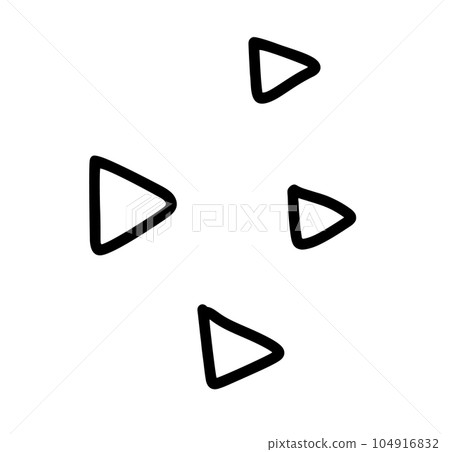Vector abstract hand drawn cute texture cartoony triangles expression sign doodle line stroke brush design Pattern. To fill a void in a drawing. movement curve directional emoticon effects design Vector abstract hand drawn cute texture cartoony triangles expression sign doodle line stroke brush design Pattern. To fill a void in a drawing. movement curve directional emoticon effects design 104916832