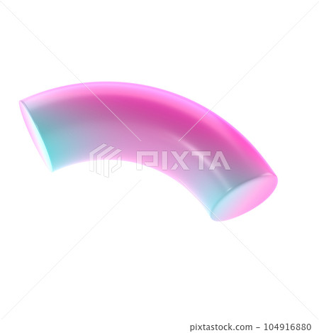 3d dimensional shape quarter donut geometric metal. Realistic glossy turquoise and lilac gradient luxury template decorative design illustration. Minimalist bright donut mockup isolated with clipping 3d dimensional shape quarter donut geometric metal. Realistic glossy turquoise and lilac gradient luxury template decorative design illustration. Minimalist bright donut mockup isolated with clipping 104916880