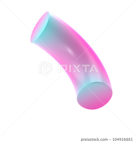 3d dimensional shape quarter donut geometric metal. Realistic glossy turquoise and lilac gradient luxury template decorative design illustration. Minimalist bright donut mockup isolated with clipping 3d dimensional shape quarter donut geometric metal. Realistic glossy turquoise and lilac gradient luxury template decorative design illustration. Minimalist bright donut mockup isolated with clipping 104916881
