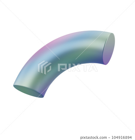 3d dimensional shape quarter donut abstract geometric metal. Realistic glossy gradient luxury template decorative design illustration. Minimalist bright donut mockup isolated with clipping path 3d dimensional shape quarter donut abstract geometric metal. Realistic glossy gradient luxury template decorative design illustration. Minimalist bright donut mockup isolated with clipping path 104916894