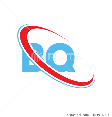 BQ B Q letter logo design. Initial letter BQ linked circle upercase monogram logo red and blue. BQ logo, B Q design BQ B Q letter logo design. Initial letter BQ linked circle upercase monogram logo red and blue. BQ logo, B Q design 104916993