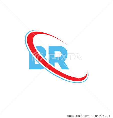BR B R letter logo design. Initial letter BR linked circle upercase monogram logo red and blue. BR logo, B R design BR B R letter logo design. Initial letter BR linked circle upercase monogram logo red and blue. BR logo, B R design 104916994