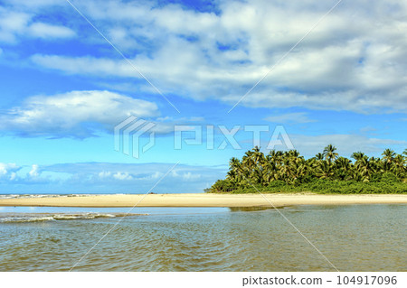 Beautiful Sargi beach with its coconut trees Beautiful Sargi beach with its coconut trees 104917096